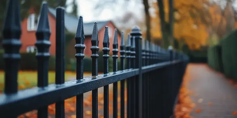 Moderne Metallzäune aus Polen